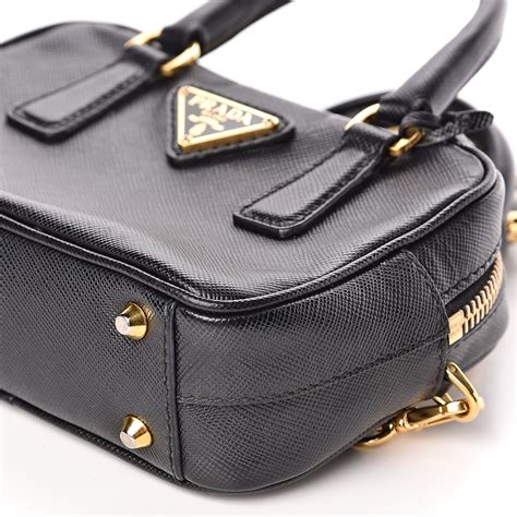 prada saffiano lux mini top handle bag